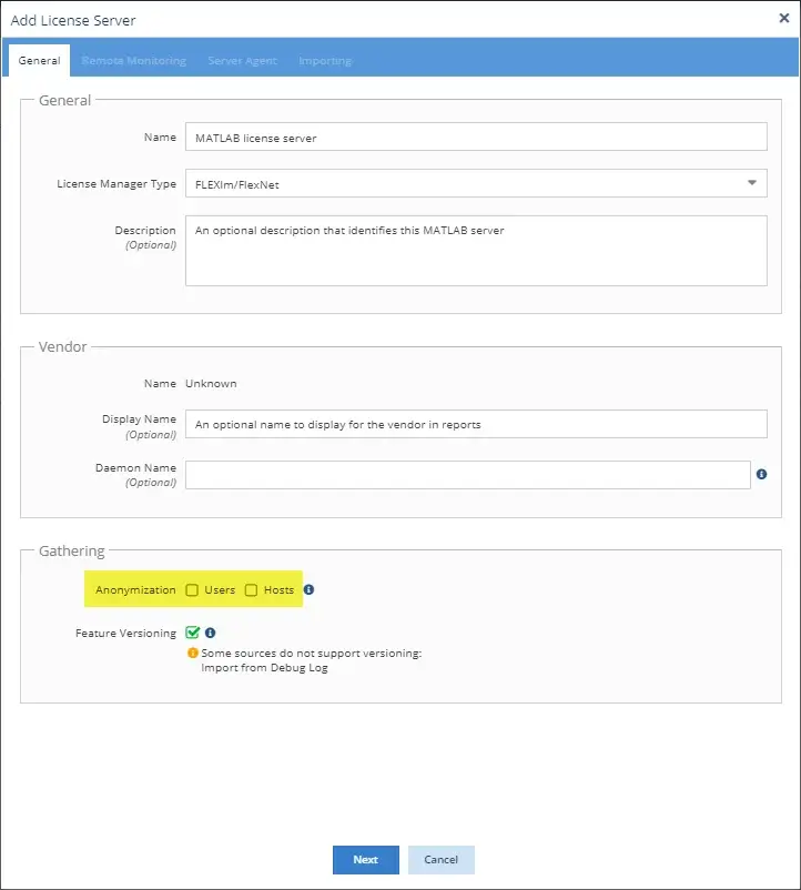 Mathlab license monitoring - Add new licence server