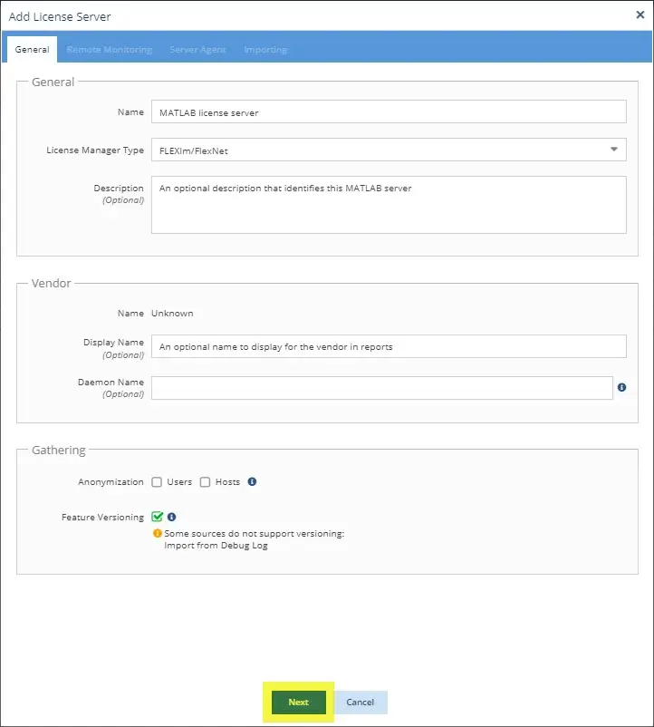 Mathlab license usage monitoring - next step
