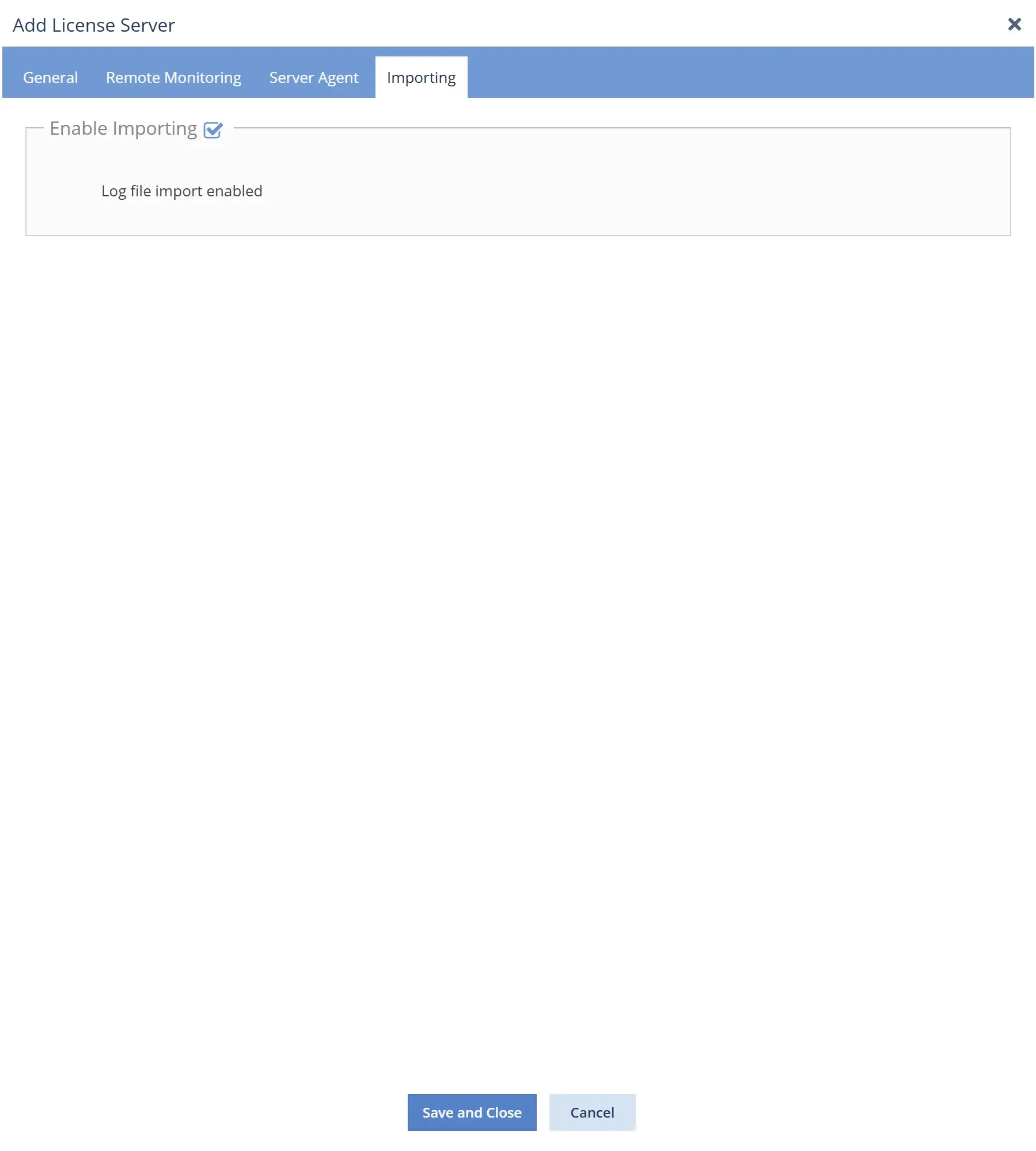 Matlab license usage monitoring - Enable importing