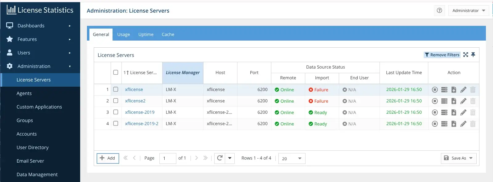How to set up Ansys license server monitoring - Ansys License Server - Administration