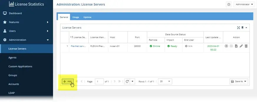 Siemens NX X License Server Monitoring - Administration